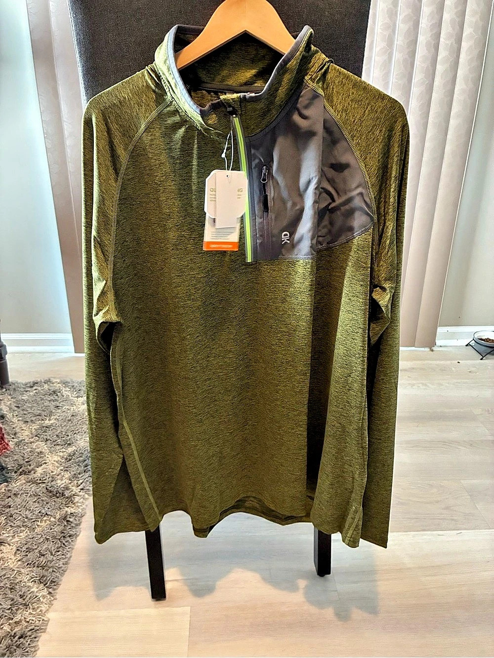 Little Donkey Andy training half-zip Pullover Green XXXL NWT